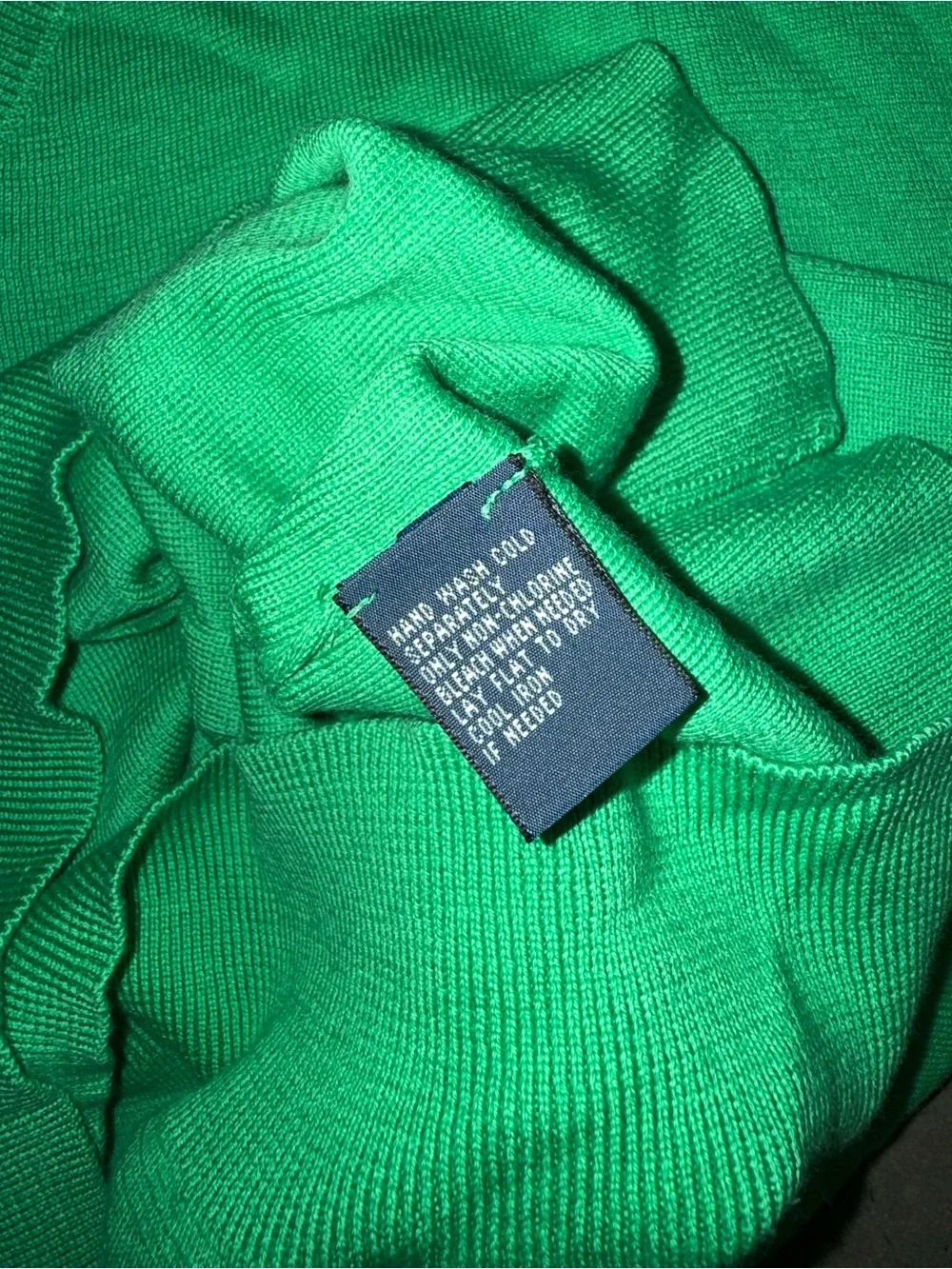 Vintage Y2K Polo Ralph Lauren The Pima Sweater Green Vest Men’s 2XL New W Tags